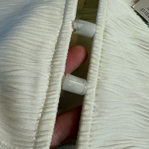 Carmen Marc Valvo Bandeau Crop Bikini Top - Wave Texture STYLE: C3S487 - Picture 11 of 12